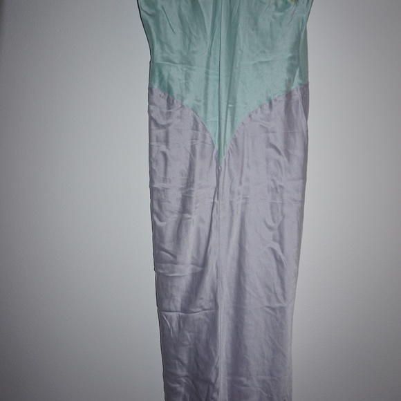 Victoria Secret Chemise Maxi Lingerie Small 100% Silk Nightgown Slip Tri-Color - Picture 4 of 7